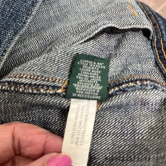 Women’s LRL Lauren Jeans Co Ralph Lauren Button Down Jeans Jacket Size M - Picture 8 of 10